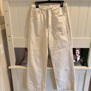 Frame Denim Women's High Rise Off-White Jeans